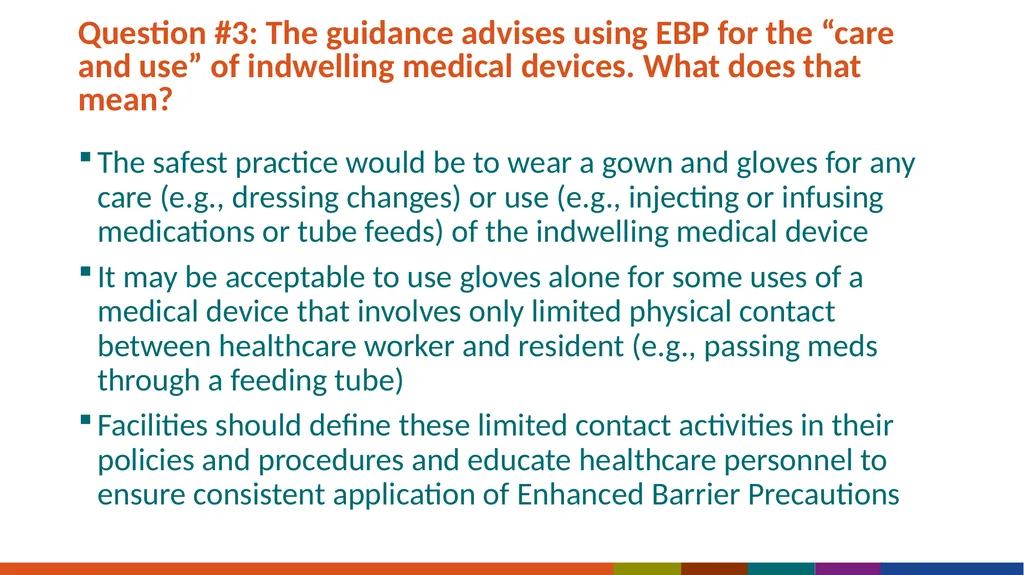 Implementation of Enhanced Barrier Precautions in - slide 15 of 17