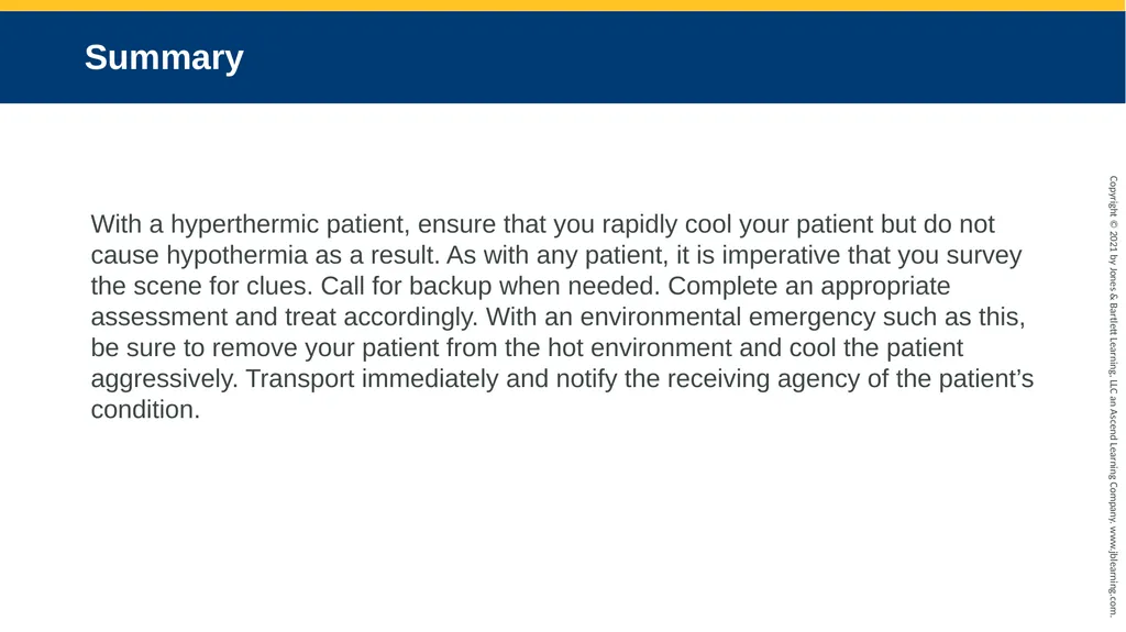 CHAPTER 33 Case Study Environmental Emergencies - slide 14 of 14