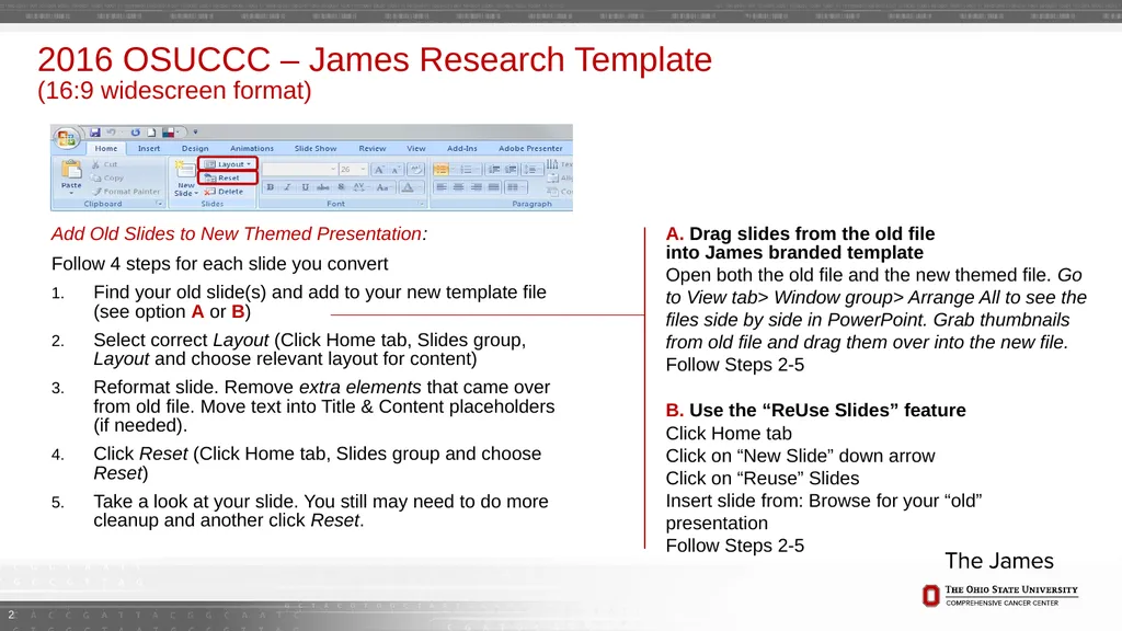 2016 OSUCCC – James Research Template (16:9 - slide 2 of 19