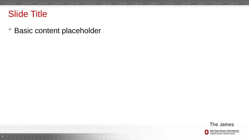 2016 OSUCCC – James Research Template (16:9 - slide 5 of 19