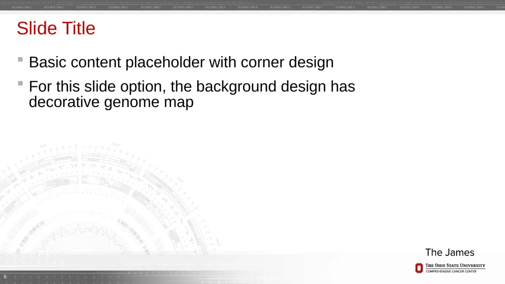 2016 OSUCCC – James Research Template (16:9 - slide 6 of 19