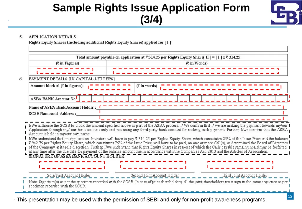 Primary Market - Rights Issue DISCLAIMER The - slide 12 of 35