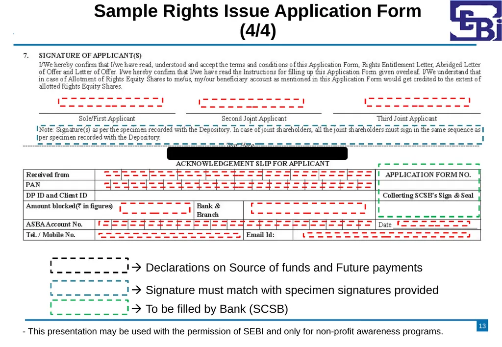 Primary Market - Rights Issue DISCLAIMER The - slide 13 of 35