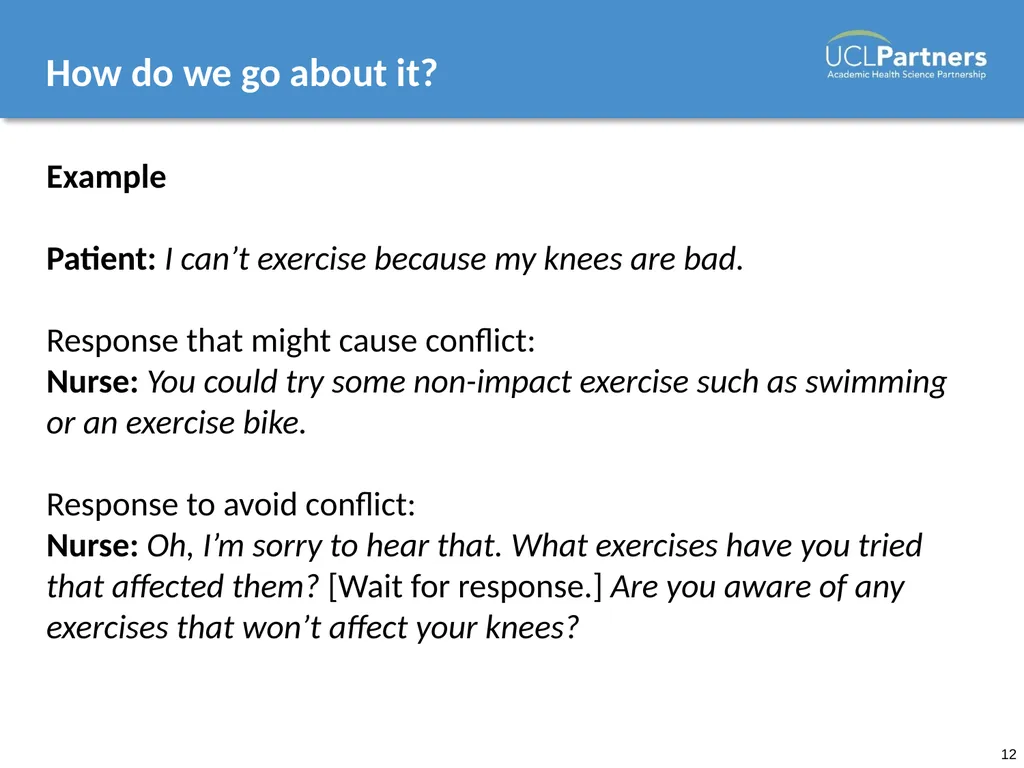 Behaviour Change: Engaging patients in improving - slide 12 of 41
