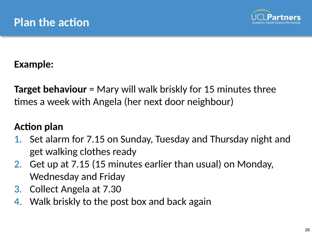 Behaviour Change: Engaging patients in improving - slide 26 of 41