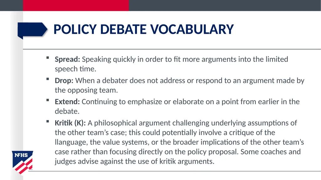 policy debate introduction Getting started in - slide 16 of 20