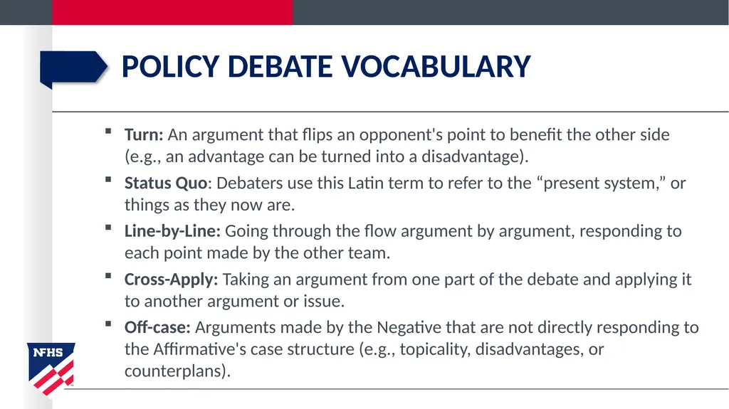policy debate introduction Getting started in - slide 17 of 20