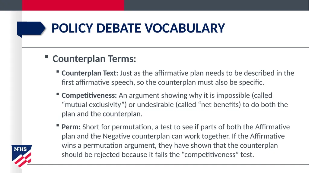 policy debate introduction Getting started in - slide 19 of 20