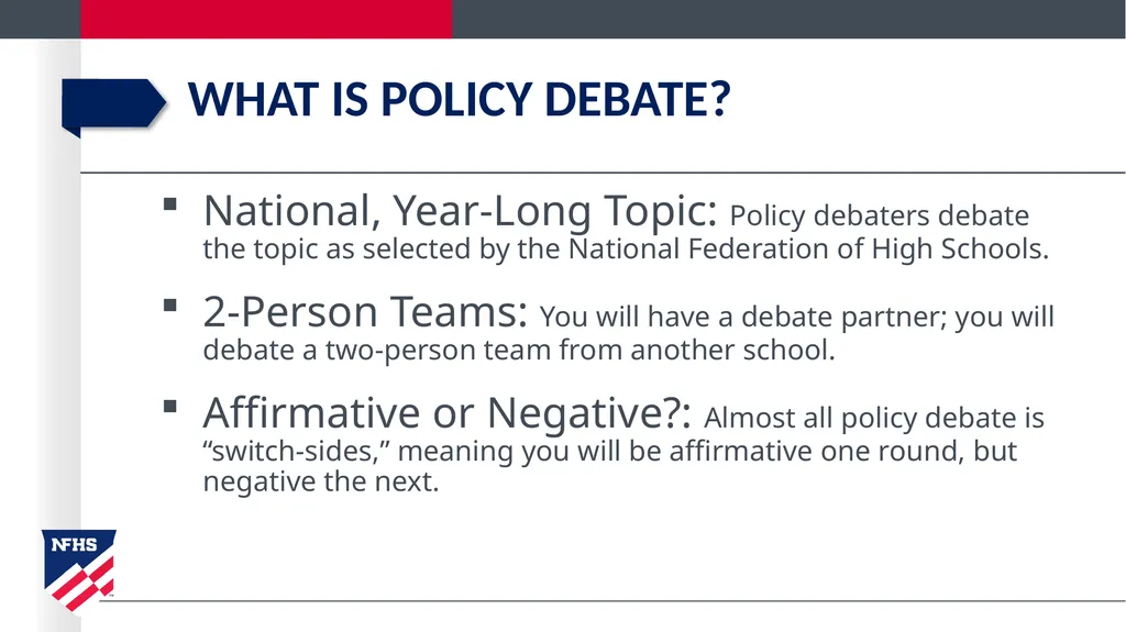 policy debate introduction Getting started in - slide 2 of 20
