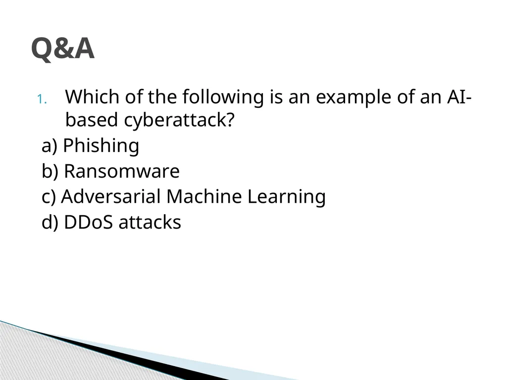 AI based Attacks Amit Sankholia Dy. Director - slide 23 of 33