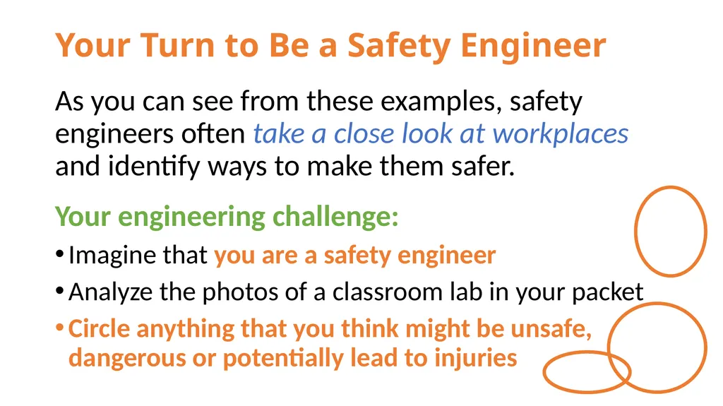 Safety Engineers Designing Procedures and Systems - slide 4 of 7