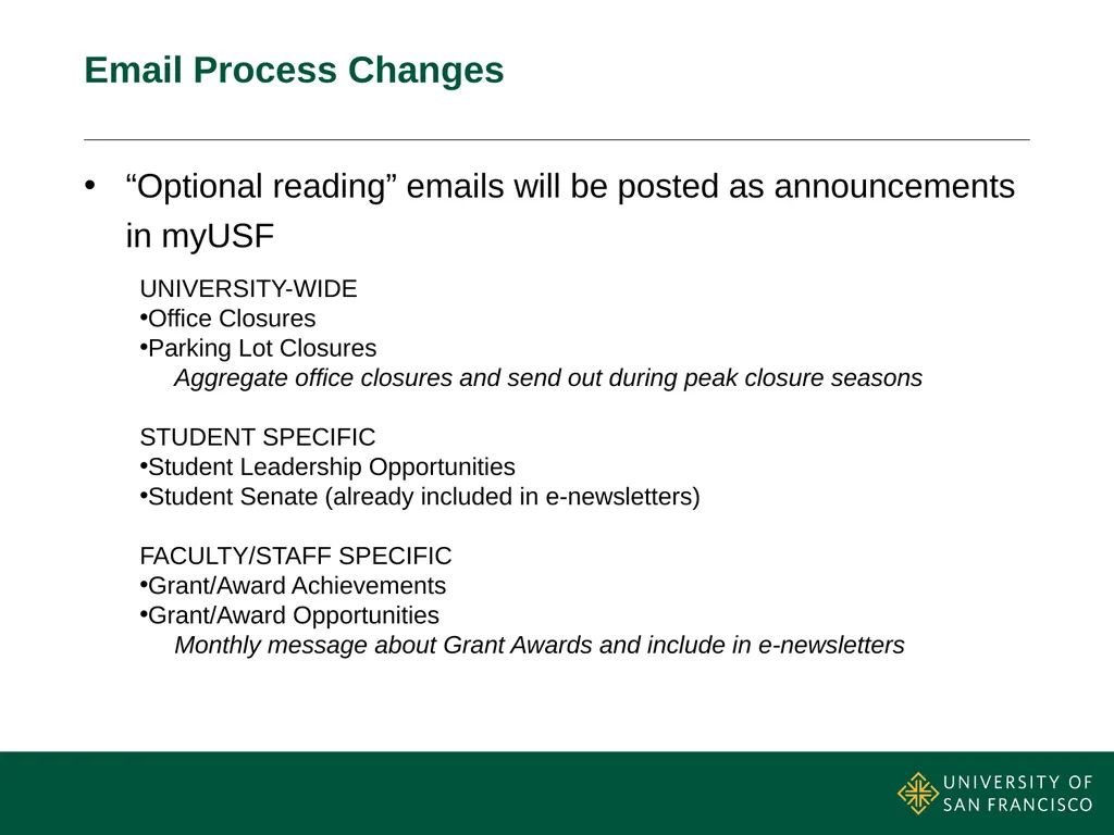 Email Update May 2016 Department Update Web & - slide 18 of 27