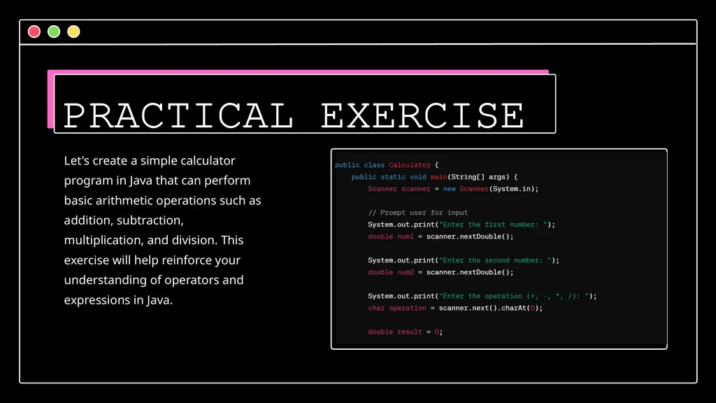 FOR HIGH SCHOOL INTRODUCTION TO {JAVA PROGRAMMING} - slide 13 of 20