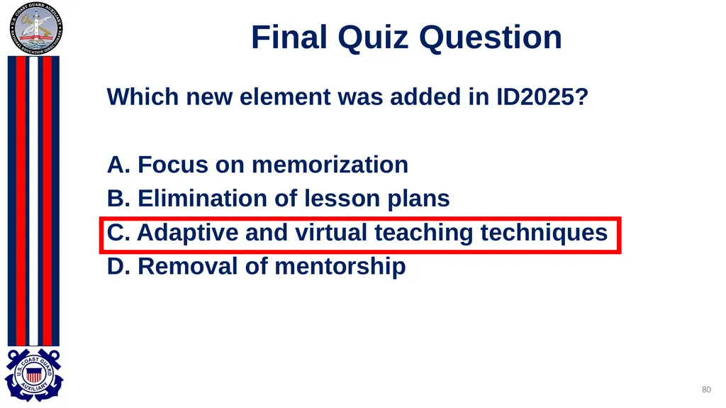 National Public Education Directorate Instructor - slide 80 of 96