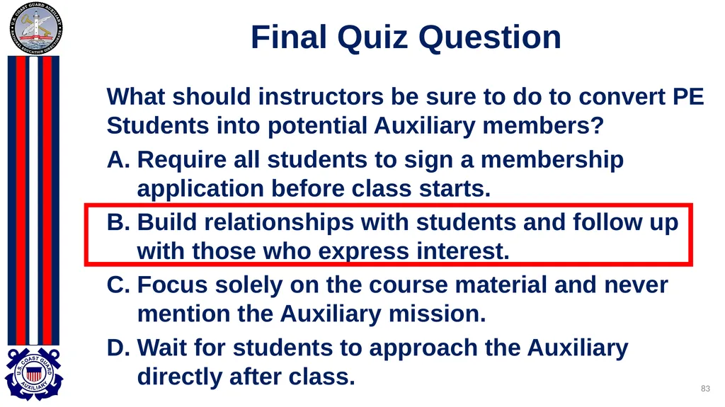 National Public Education Directorate Instructor - slide 83 of 96