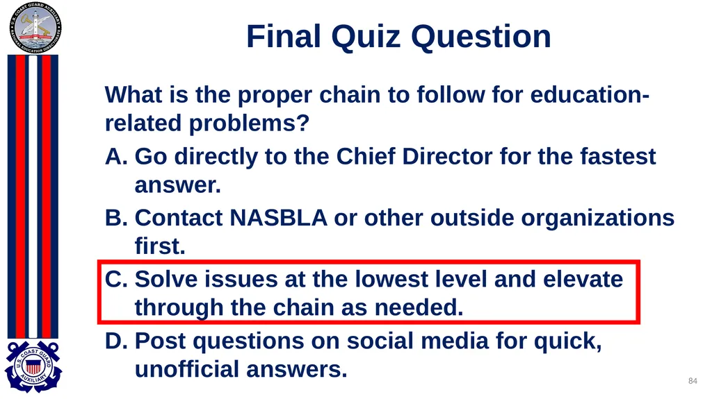 National Public Education Directorate Instructor - slide 84 of 96