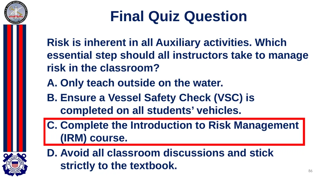 National Public Education Directorate Instructor - slide 86 of 96