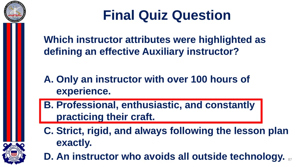 National Public Education Directorate Instructor - slide 87 of 96