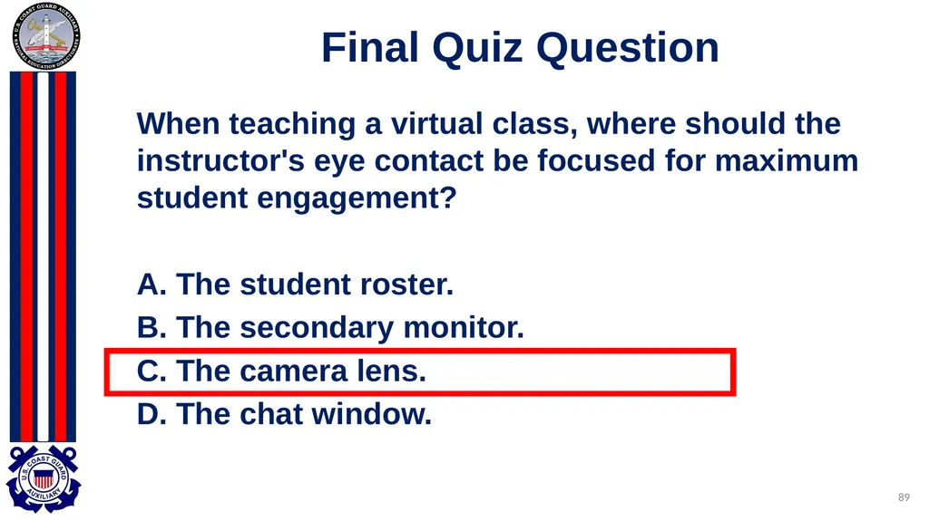 National Public Education Directorate Instructor - slide 89 of 96
