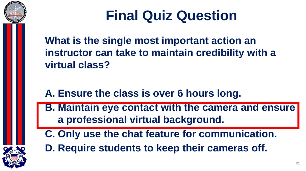 National Public Education Directorate Instructor - slide 91 of 96