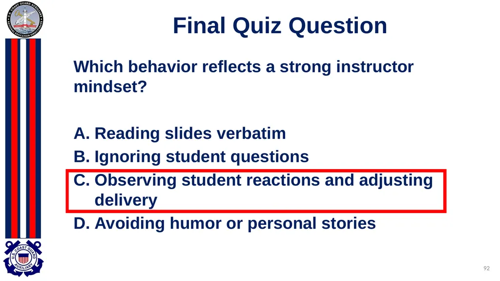 National Public Education Directorate Instructor - slide 92 of 96