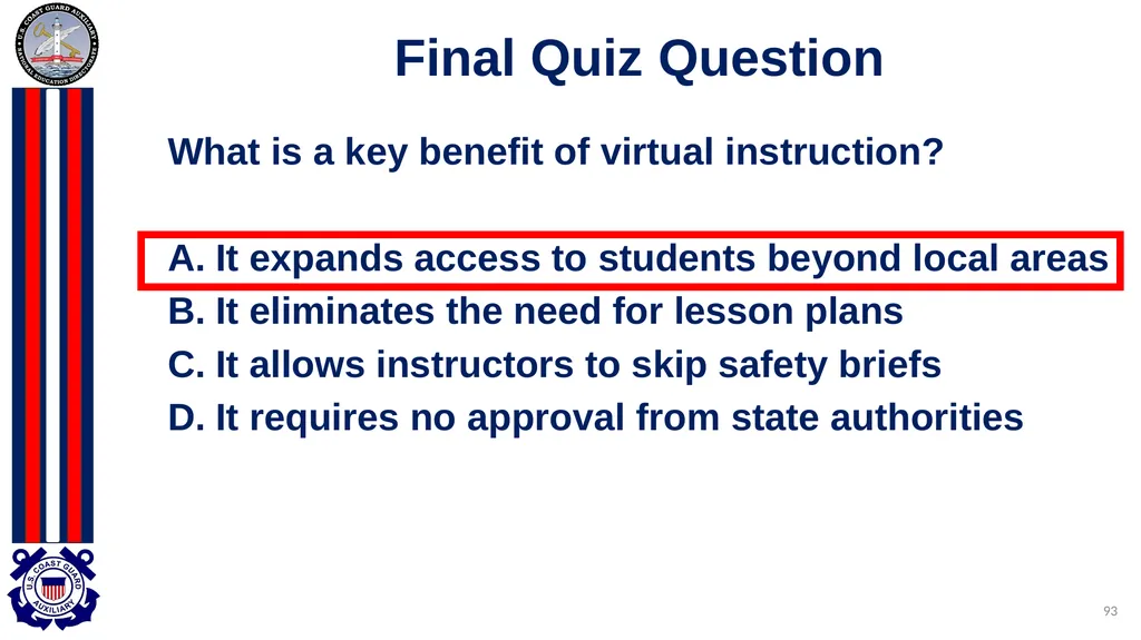 National Public Education Directorate Instructor - slide 93 of 96