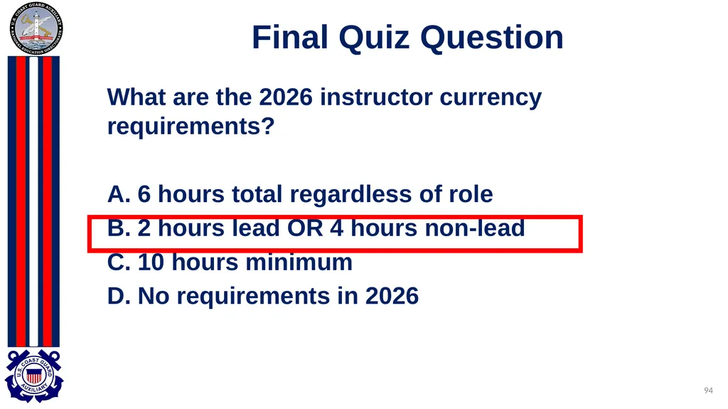National Public Education Directorate Instructor - slide 94 of 96