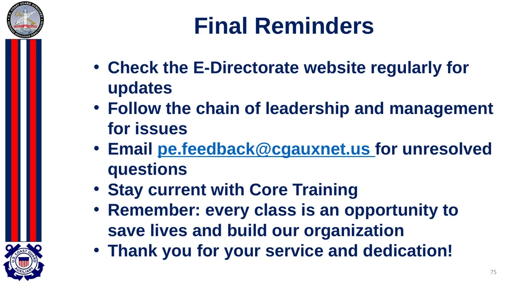 National Public Education Directorate Instructor - slide 75 of 96
