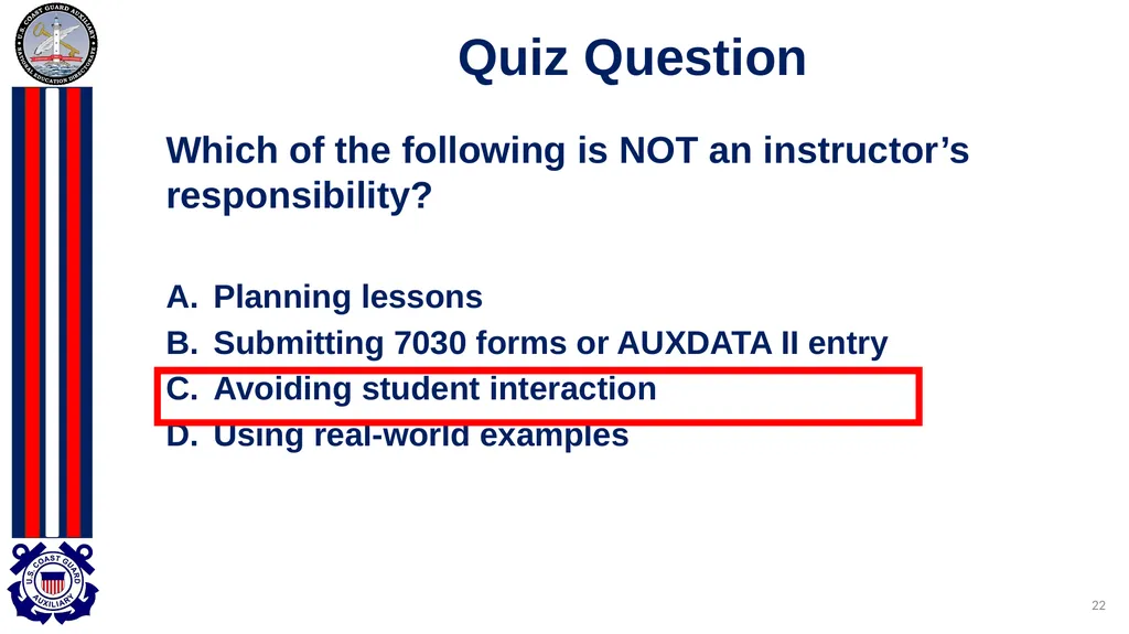 National Public Education Directorate Instructor - slide 22 of 96
