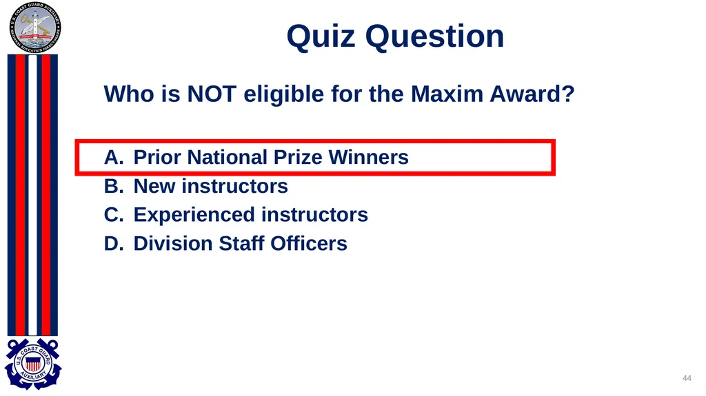 National Public Education Directorate Instructor - slide 44 of 96