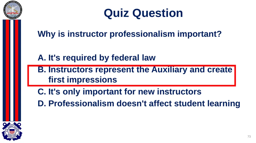 National Public Education Directorate Instructor - slide 73 of 96