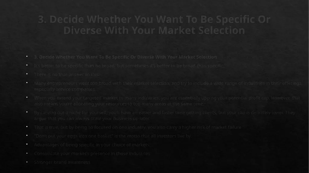 MARKET SEGMENTATION Market Segmentation, - slide 17 of 25