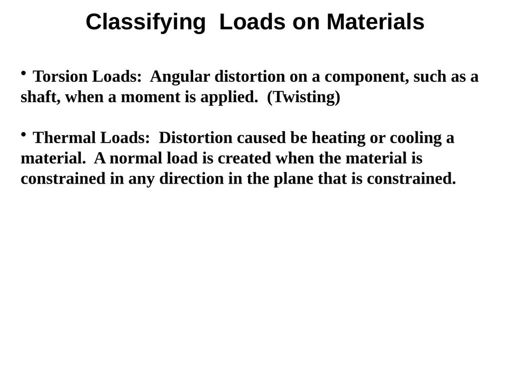 Normal Load (Axial load): Load is perpendicular to - slide 3 of 51