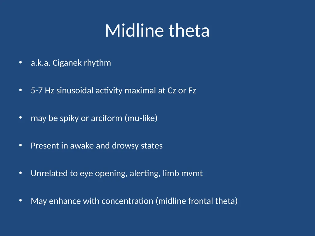 NORMAL ADULT EEG Amar B. Bhatt, MD, FAES Assistant - slide 15 of 66