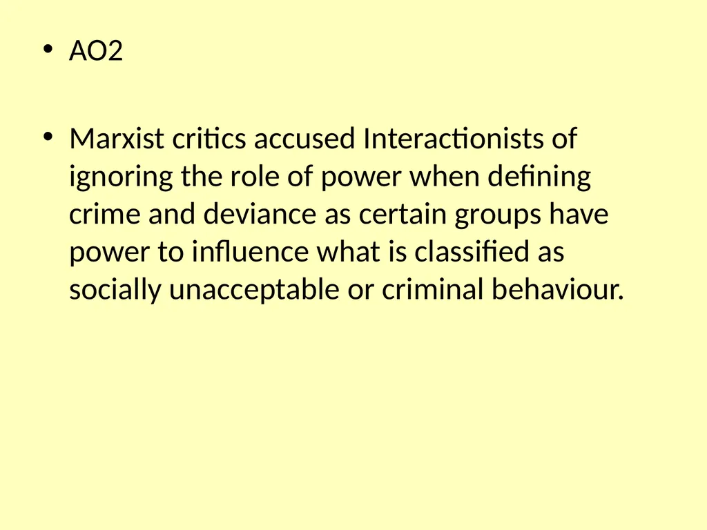 Labelling and the media Why do people commit crime - slide 20 of 25