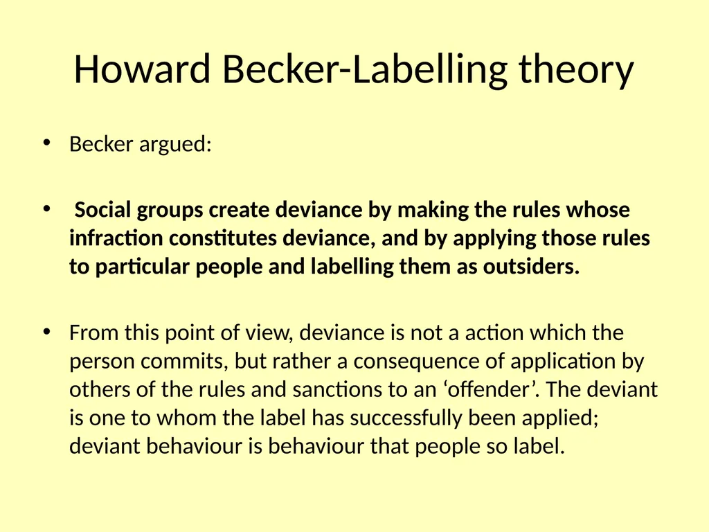 Labelling and the media Why do people commit crime - slide 5 of 25