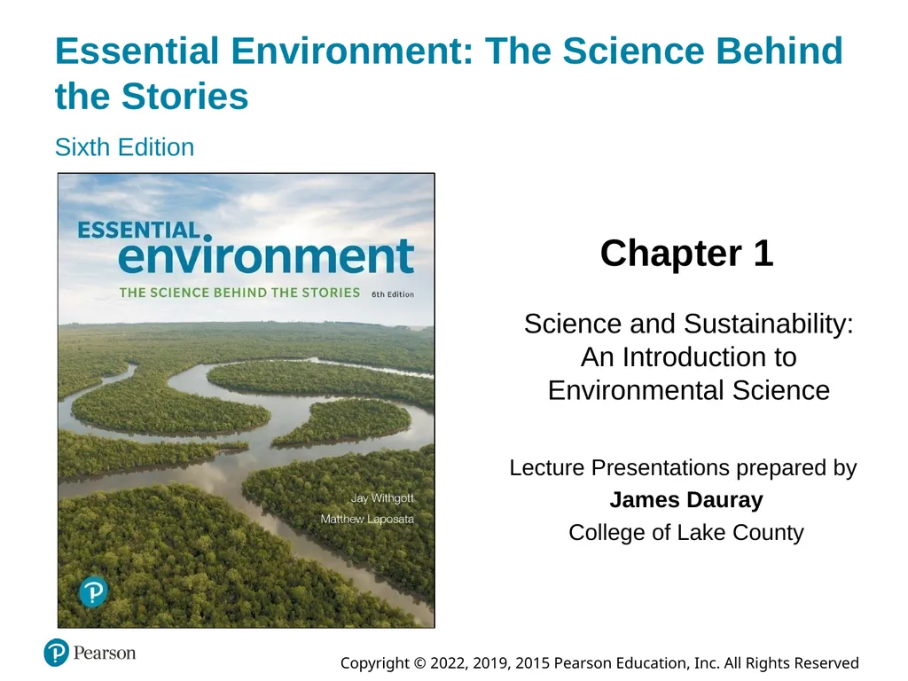 Essential Environment: The Science Behind the - slide 1 of 44