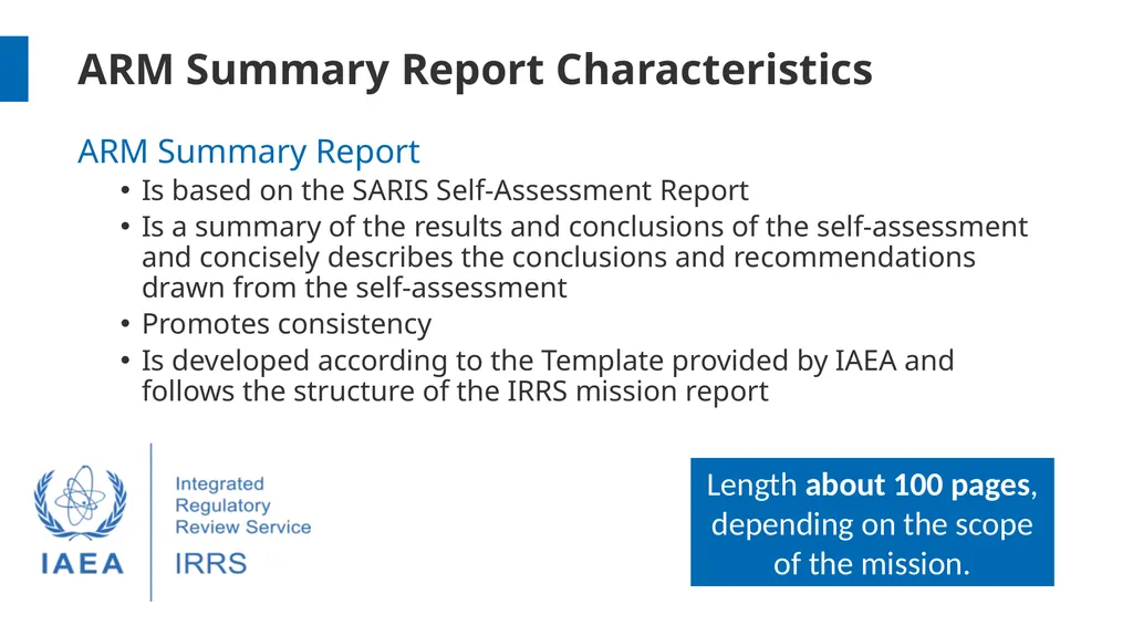 Advance Reference Material (ARM) Preparation for - slide 4 of 8
