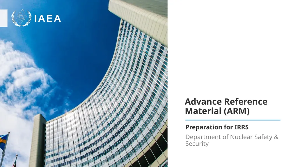 Advance Reference Material (ARM) Preparation for - slide 1 of 8