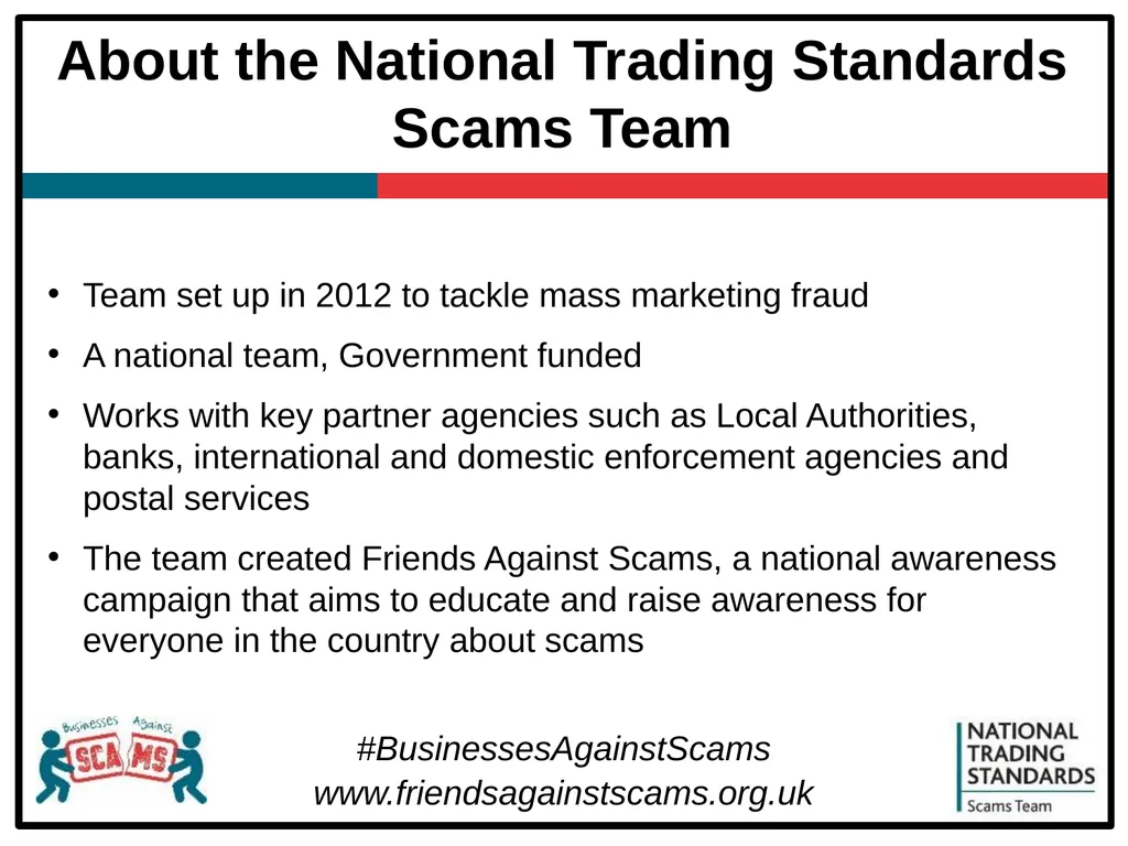Introduction slide About the National Trading - slide 2 of 25