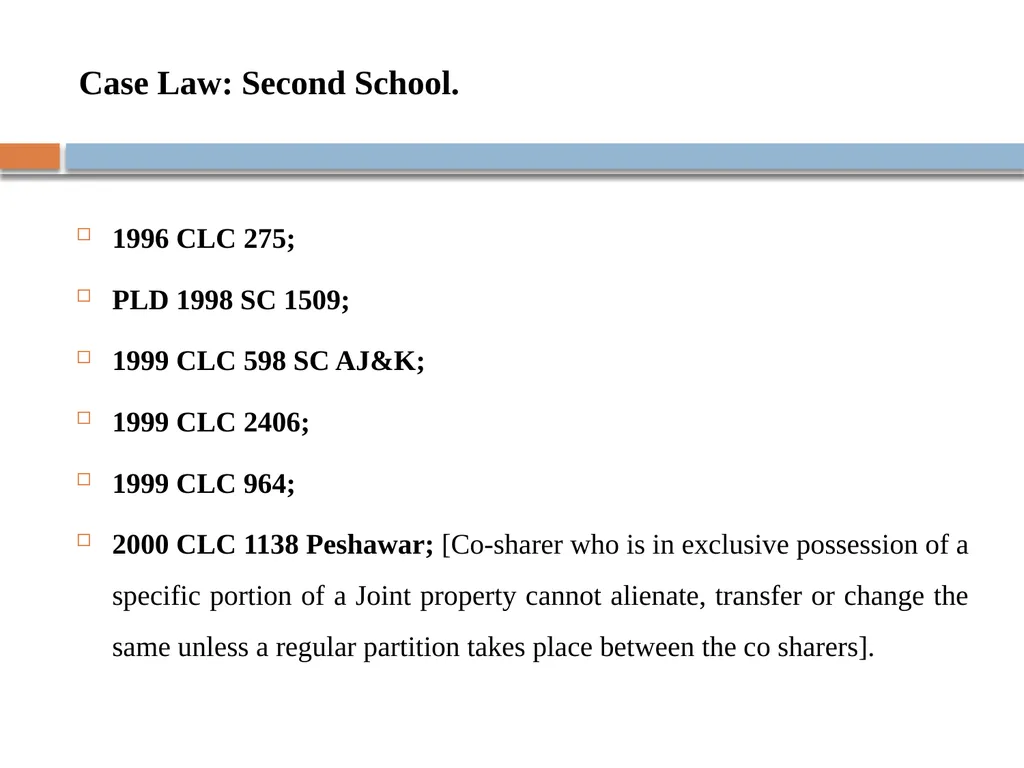 Case Study on Injunction Against Co-Sharer - slide 15 of 24