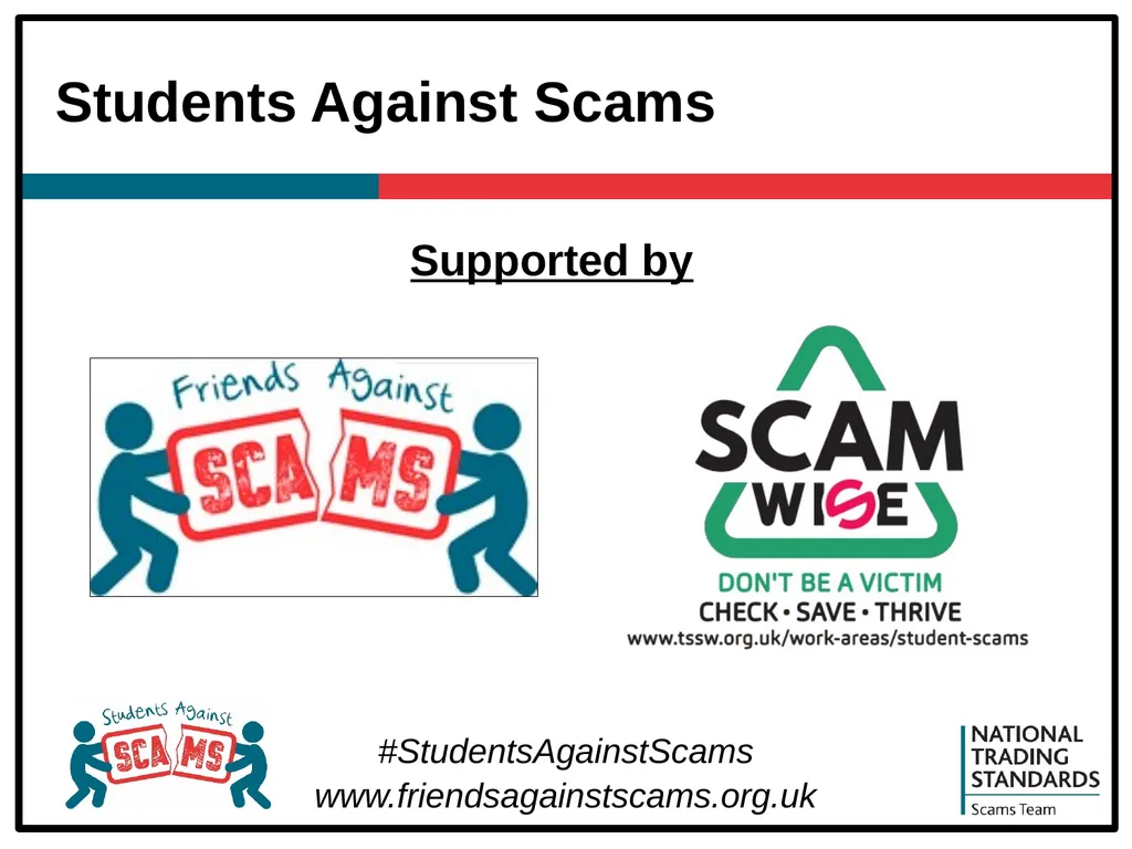 About Students Against Scams Raising students’ - slide 31 of 31
