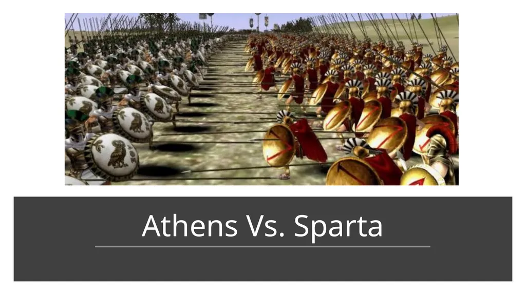 Athens Vs. Sparta Compare and Contrast Activity - slide 1 of 17