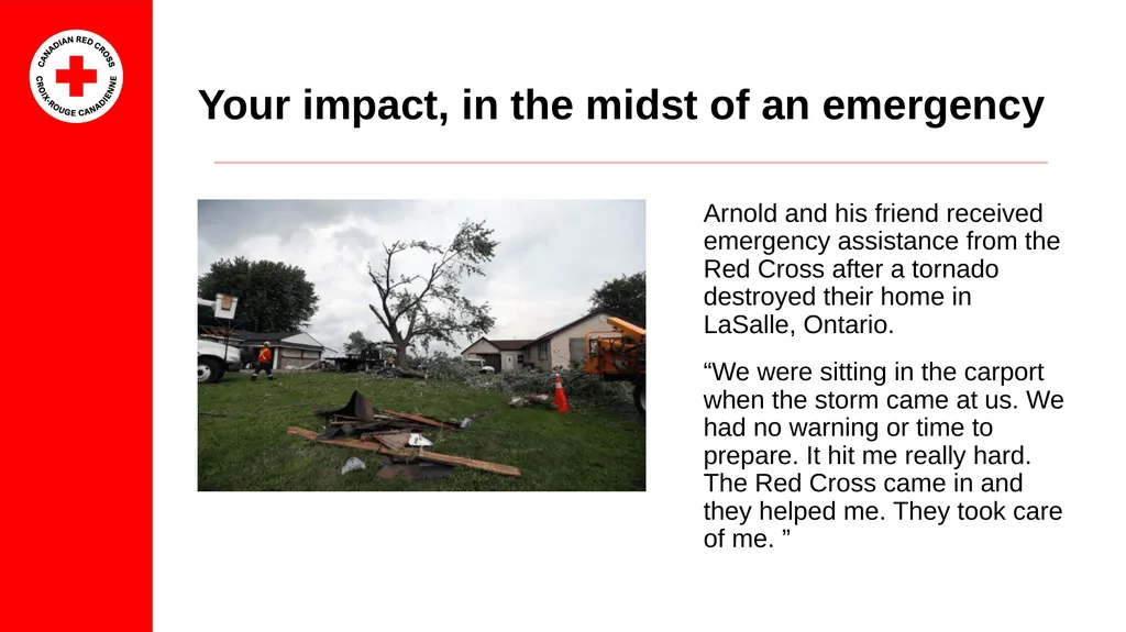 The Red Cross is there Every day, we are present - slide 4 of 8