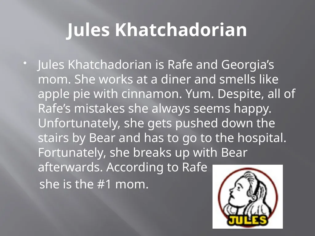 Middle School: Worst Years of My Life By: James - slide 11 of 13