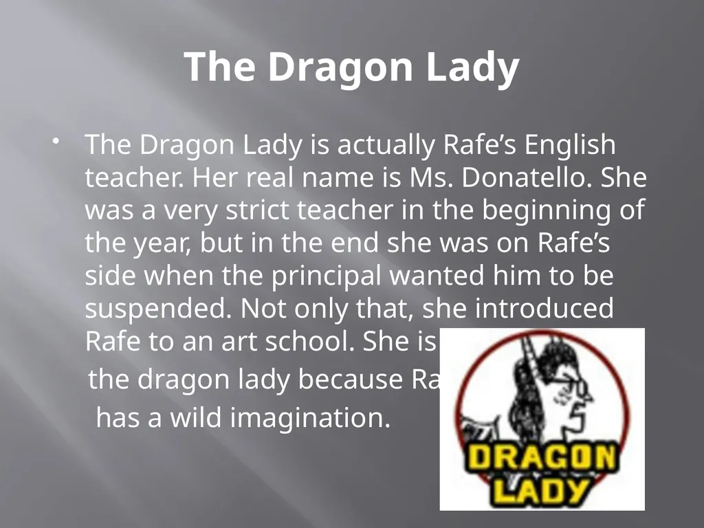 Middle School: Worst Years of My Life By: James - slide 8 of 13