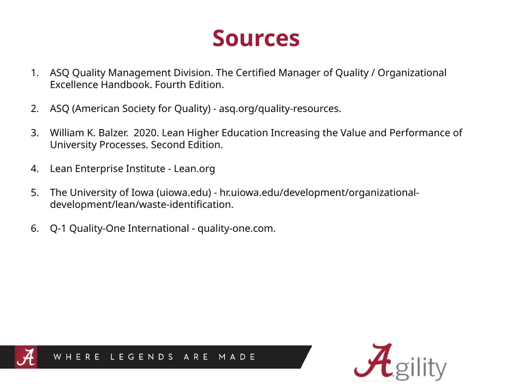 Agility – Root Cause Analysis Root Cause Analysis - slide 11 of 11