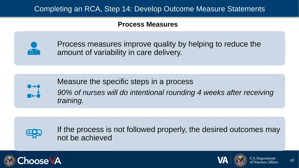 Guide to Performing a Root Cause Analysis: A - slide 42 of 52