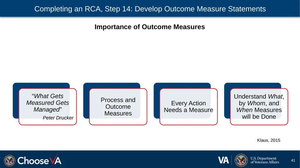 Guide to Performing a Root Cause Analysis: A - slide 41 of 52