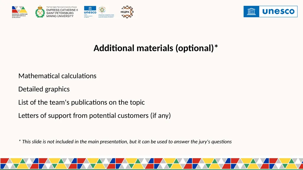 Presentation Template for participation in - slide 14 of 14